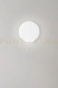 Pastille plafoniera in vetro e metallo bianco opaco led 18w cct 300...