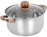 Casseruola 22 cm acciaio inox Meravigliosa con coperchio