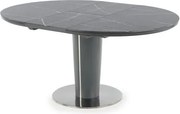 Tavolo allungabile Ricardo effetto marmo - Ø120/160x76h