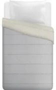 Piumino singolo microfibra Datex grigio tortora