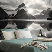 Fotomurale – Alba in bianco e nero in Nuova Zelanda
