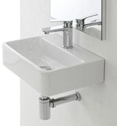 Lavabo Sospeso Rettangolare in Ceramica 40 x 29,5 cm Bianco Lucido