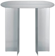 Tavolo consolle color argento opaco in acciaio inox 35x80 cm Oru – Blomus