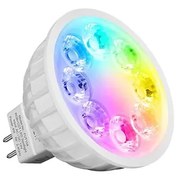 Faretto LED MR16 4W RGB+CCT Dimmerabile 12V dc Colore RGB+CCT