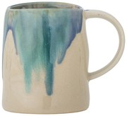 Tazza blu/beige in gres 450 ml Yori – Bloomingville