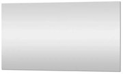 Specchio bagno 105x70 cm a filo lucido con installazione reversibile