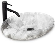 Lavabo da appoggio Rea Roxy C Stone L. Grey