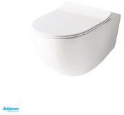 The ArtCeram "File 2.0" Wc Sospeso Bianco Lucido Senza Brida