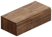 Mobile da bagno sotto lavabo L 100.3 x H 30 x P 46 cm noce, 2 cassetti Step