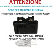 Artemide commutatore di ricambio per tolomeo alogena