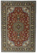 Ghom Tappeto persiano 190 x 130 Rosso (Iran) Annodato A Mano