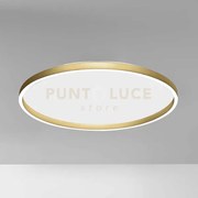 Aela p/g - plafoniera led in alluminio gold 3000k-4000k 3800-390lm ...