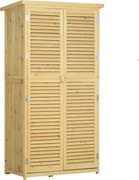 Armadio Mobile Portaoggetti da Giardino 87x46,5x160 cm in Legno...
