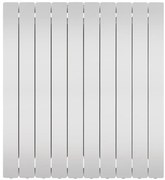 Radiatore acqua calda PRODIGE MODERN in alluminio, 10 elementi, interasse 800 mm, neutral white
