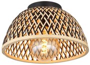 Globo 15767D - Lampadario a plafone COLLY 1xE27/15W/230V bambù