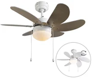 Ventilatore da soffitto bianco - Fresh 3