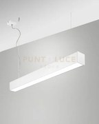 Turner sospensione bianca 29w 3000k 3470lm opale ip40 100cm