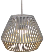 Lampada a sospensione orientale in corda con LED dimmerabile ricaricabile - Contra