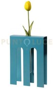 Vaso portafiore decorativo de chirico blu oltremare in ferro, vetro...
