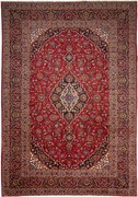 Kashan Tappeto persiano 350x250 Rosso (Iran) Annodato A Mano