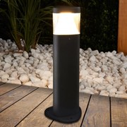 Lucande lampioncino LED Milou, altezza 30 cm, antracite, alluminio MILOU, Nero, Alluminio, Moderno, Lampada LED da esterni