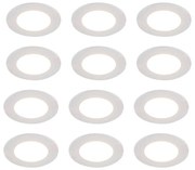 Set di 12 faretti da incasso bianchi con LED dimmerabile Dim-to-Warm 7W IP65 - Blanca