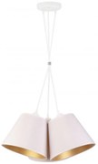 Duolla - Lampadario a sospensione con filo TWIGGY 3xE27/40W/230V diametro 60 cm bianco