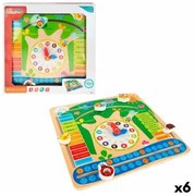 Gioco Educativo Colorbaby Calendario 30 x 30 x 3 cm (6 Unità)