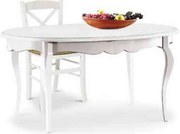 GRANT - tavolo da pranzo ovale allungabile in legno massello