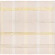 Centrotavola natalizio tartan beige e oro