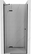 Mexen Roma porta doccia a battente 90 cm, trasparente, nero - 854-090-000-70-00
