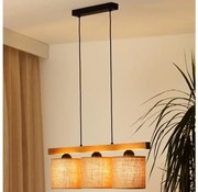 Brilagi - Lampadario a sospensione con filo FOREST 3xE27/15W/230V pino/marrone/nero