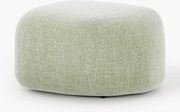Pouf ovale in bouclé Wolke