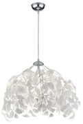 Lampada a sospensione bianca Ciondolo, altezza 150 cm Leavy - Trio