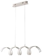 Lampadario Sospensione Led Helix Moderno Colore Bianco Silver 20W