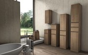Colonna per mobile bagno Elise BADEN HAUS 1 cassetto 2 ante P 33.5 x L 30 x H 156 cm rovere