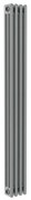 Radiatore acqua calda Comby in acciaio 3 colonne, 4 elementi, interasse 1735 mm, grigio