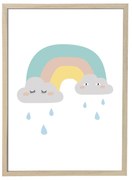 Poster da parete in cornice naturale Cornice, 55 x 75 cm Saida - Bloomingville Mini