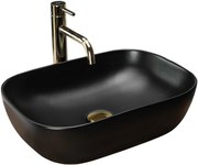 Lavabo da appoggio Rea Belinda Black Mat