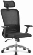 Sedia da ufficio ergonomica girevole HC- 1022 BLACK MESH