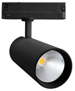 Faro LED 42W per Binario Trifase 38° + 60° Nero PHILIPS Xitanium CRI92 Colore Bianco Naturale 4.000K