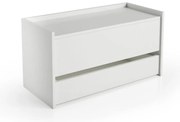 Scarpiera L 90 x H 46 x P 40 cm 3 paia, bianco