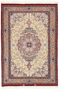 Isfahan Tappeto 90 x 130 (Iran) Annodato A Mano