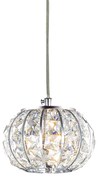 Lampadario Classico Calypso Metallo-Cristallo Cromo 1 Luce G9 3W 3000K