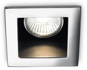 Faretto Da Incasso Moderno Funky Metallo Cromo 1 Luce Gu10