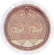 Agra Tappeto 50 x 50 (Indian) Annodato A Mano