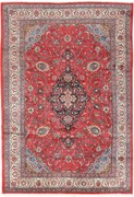 Sarouk Tappeto 350x240 Rosso (Iran) Annodato A Mano