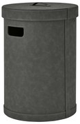 Cesta per il bucato grigio scuro in finta pelle 67,5 l Sahla M – Blomus