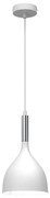 Lampadario a sospensione con filo NOAK 1xE27/15W/230V bianco/cromo