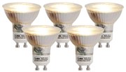 Set di 5 lampade LED GU10 3W 230 lm 2700K